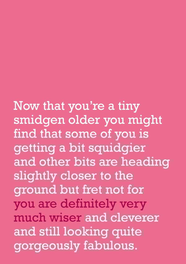 friend older Birthday Card 21390 created by The Right Lines