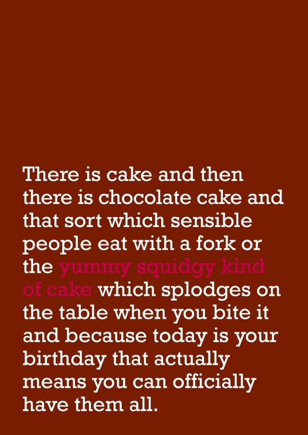 cake food Birthday Card 21391 created by The Right Lines