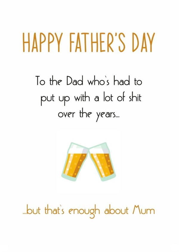 father dad Father's Day Card 16363 created by Totally Mailed It