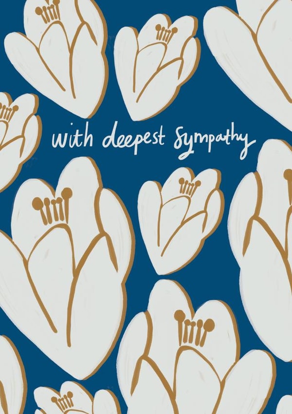 flowers pretty Sympathy Card 17428 created by @AimeeStevens.Design