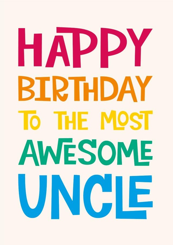 Uncle Birthday Card created by Poppy Lane