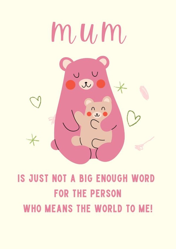 mum animals Mothers Day Card 21973 created by Shorty Designs