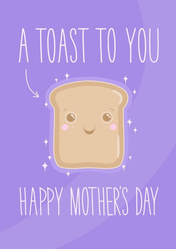 Toast to you Mother's Day card created by Stripy Fish Designs