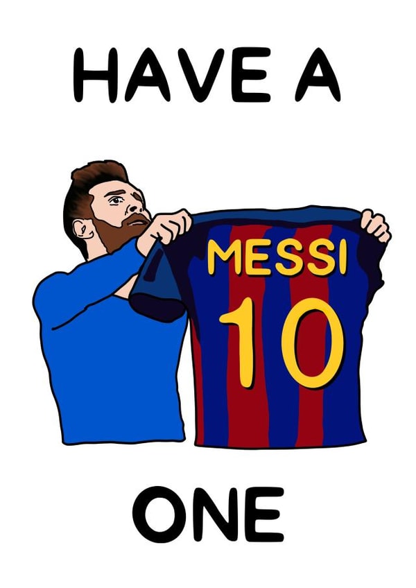 messi Lionel Messi Birthday Card 18513 created by Amy Louisa