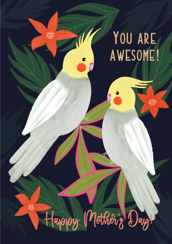 awesome birds Mothers Day Card 46083 created by Rea Velasquez