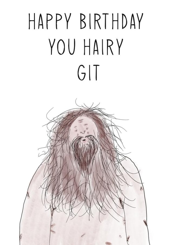 scruffy git Birthday Card 21982 created by Cheeky Cards by Ginger