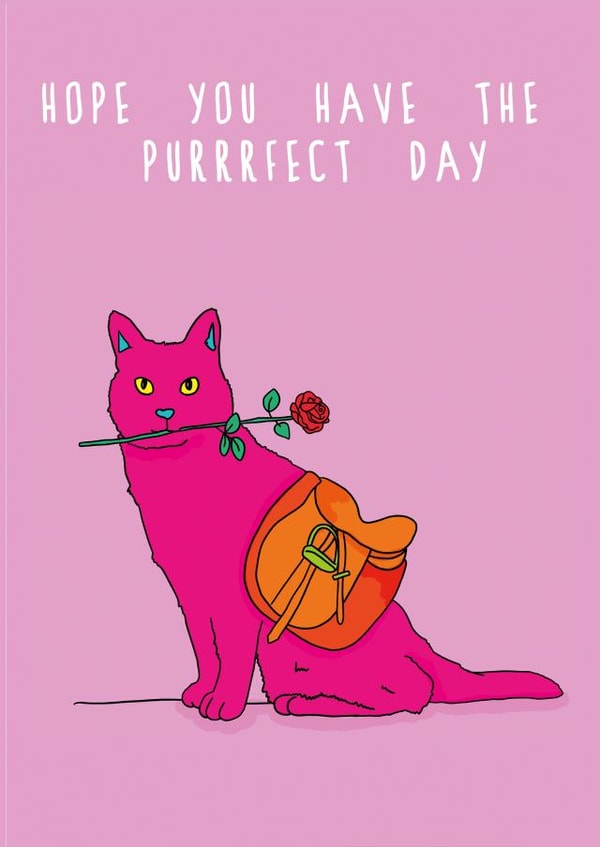 purr cat Birthday Card 19929 created by Kazvare Made It
