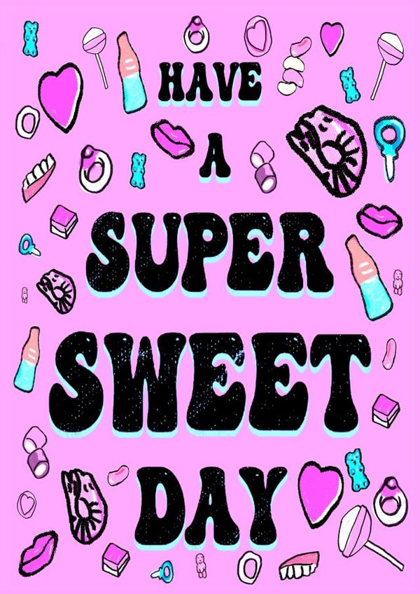 sweets retro Birthday Card 21899 created by Emily Cullen