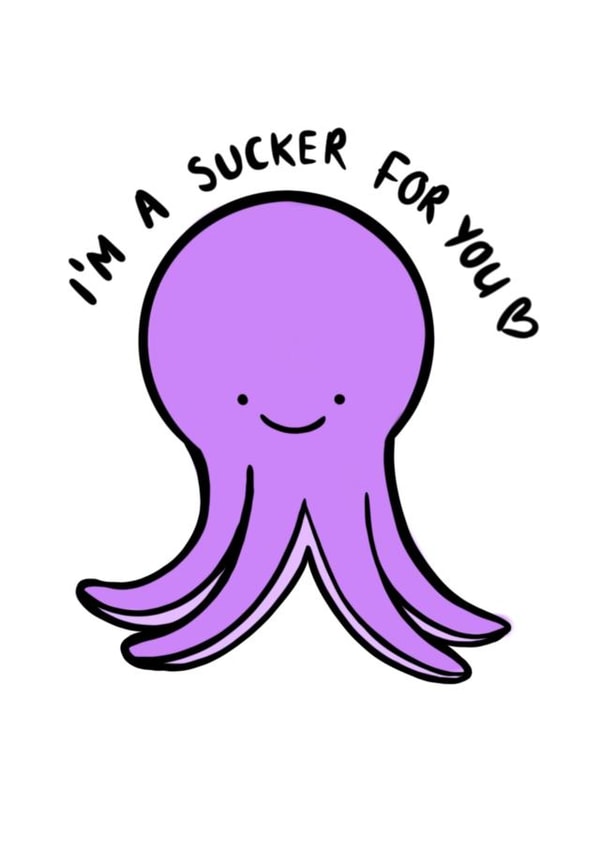 Sucker for you Card created by AMS Graphics