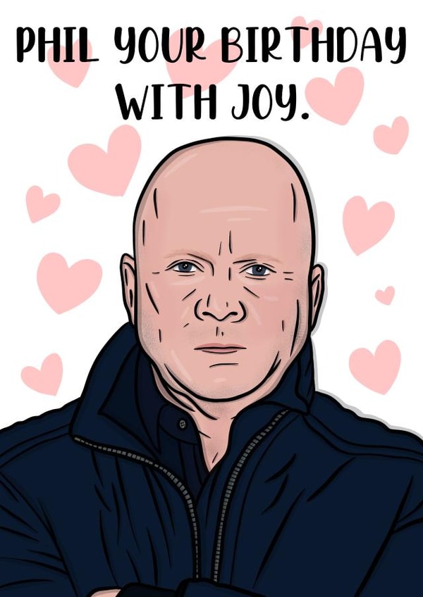 Phil Mitchell  Eastenders Birthday Card 20082 created by Duck & Mustard