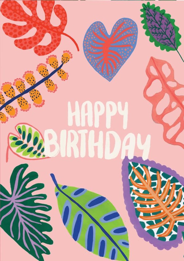 Floral Birthday card created by Jessica Morgan-Helliwell