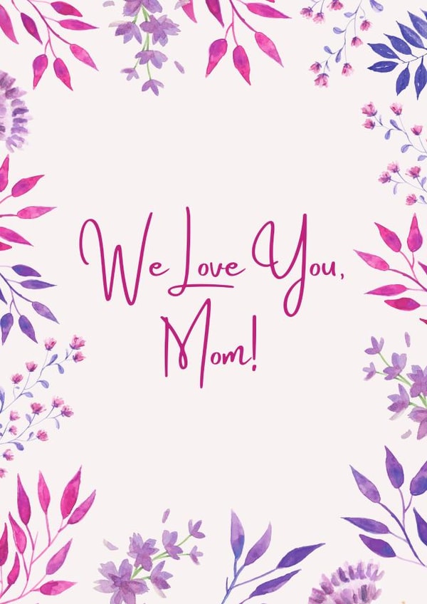 pretty pink Mothers Day Card 46972 created by ItsOnlyJonty