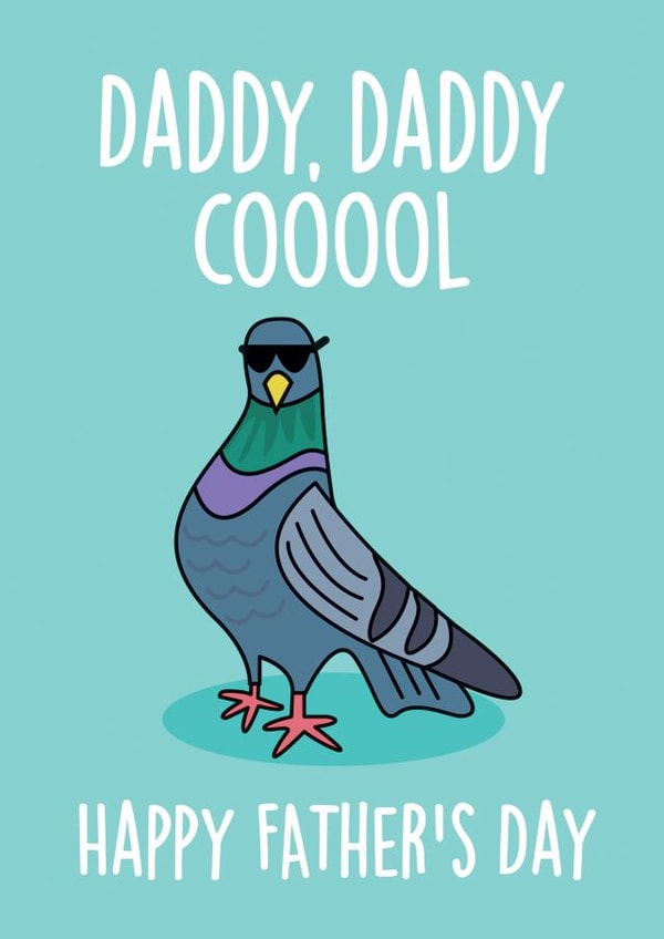 daddy cool Father's Day Card 8646 created by Thirty Mussels