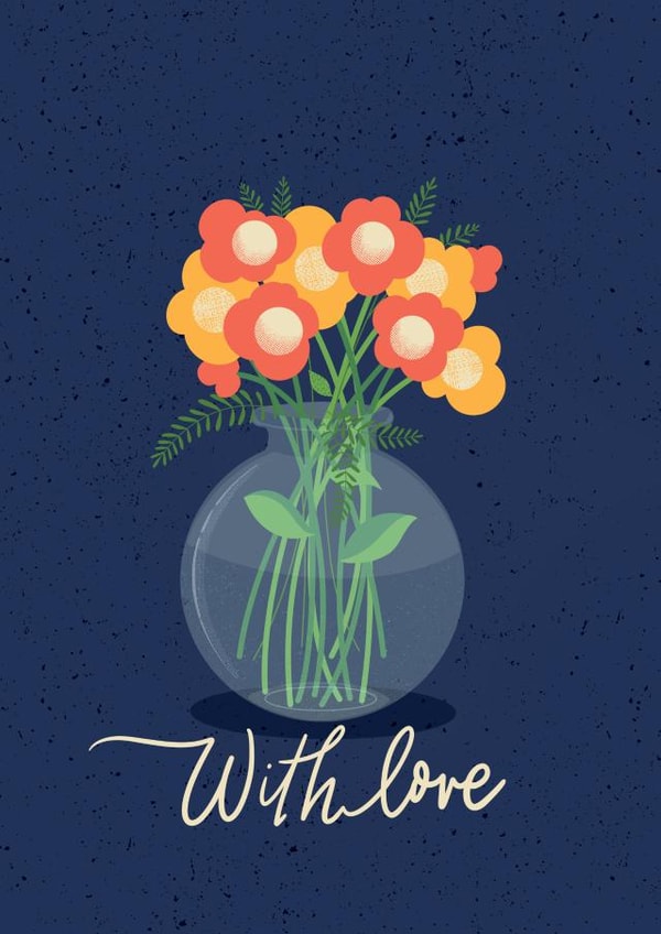 With love Love & Friendship Card 19549 created by Suzanne Brearley Design