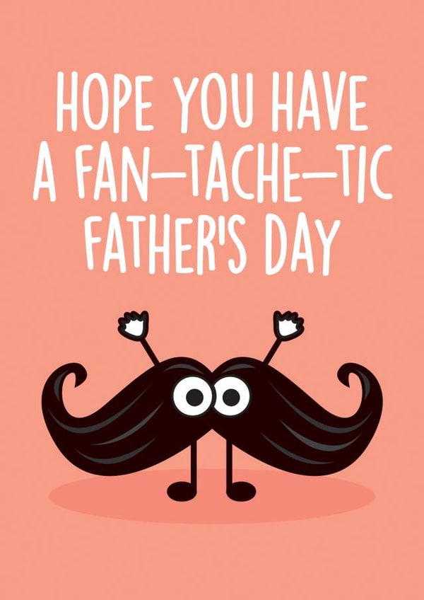 moustache fantastic Father's Day Card 31093 created by Thirty Mussels