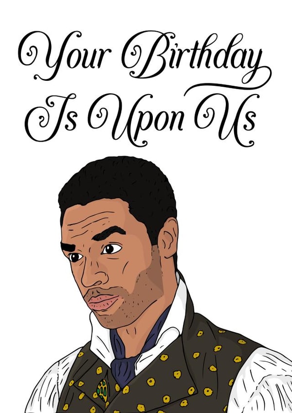 bridgerton birthday card Card 47994 created by Freckle & Specs