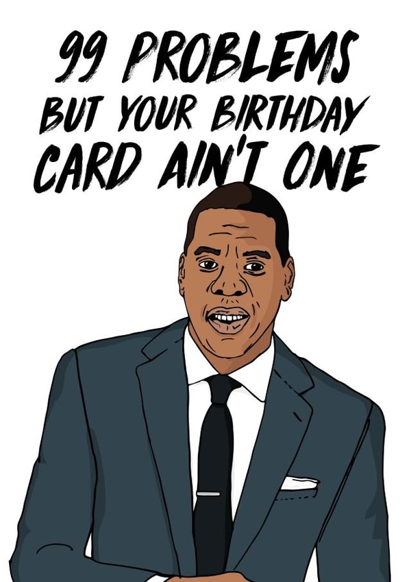 jayz jay z Birthday Card 21808 created by Freckle & Specs