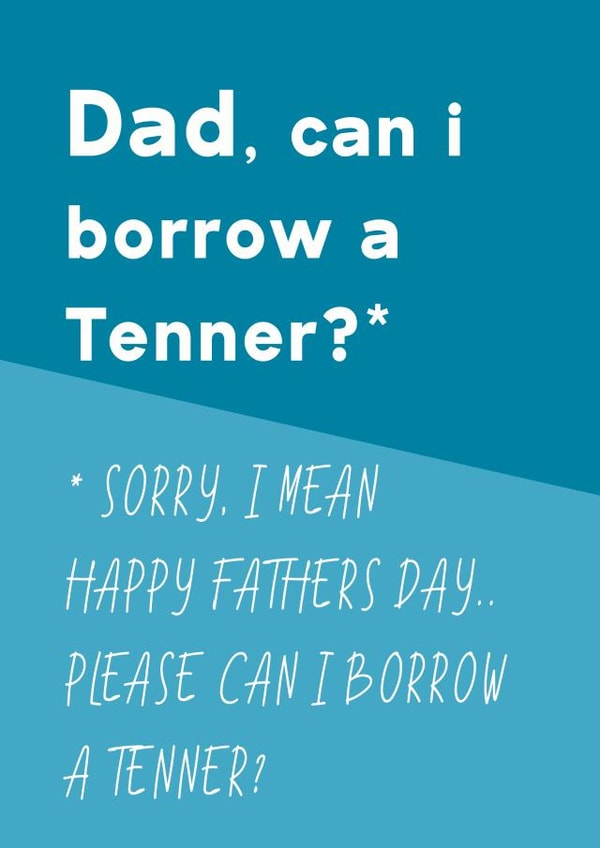 Borrow a Tenner Father's Day Card created by Cris Stewart