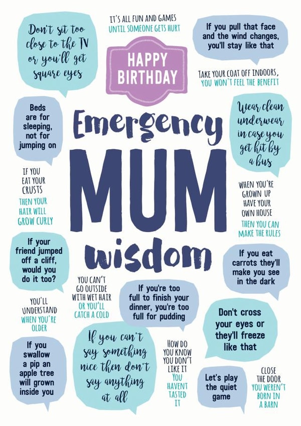 funny mum Birthday Card 13040 created by Paper Plane