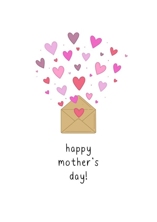 Classic Mothers Day Card - Mum - Envelope - Happy Mother's Day created by Bryony at SQUISHO