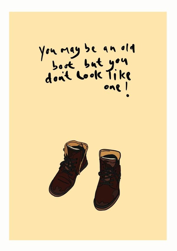 old man card birthday card for him Card 48627 created by Pink Paper Mail