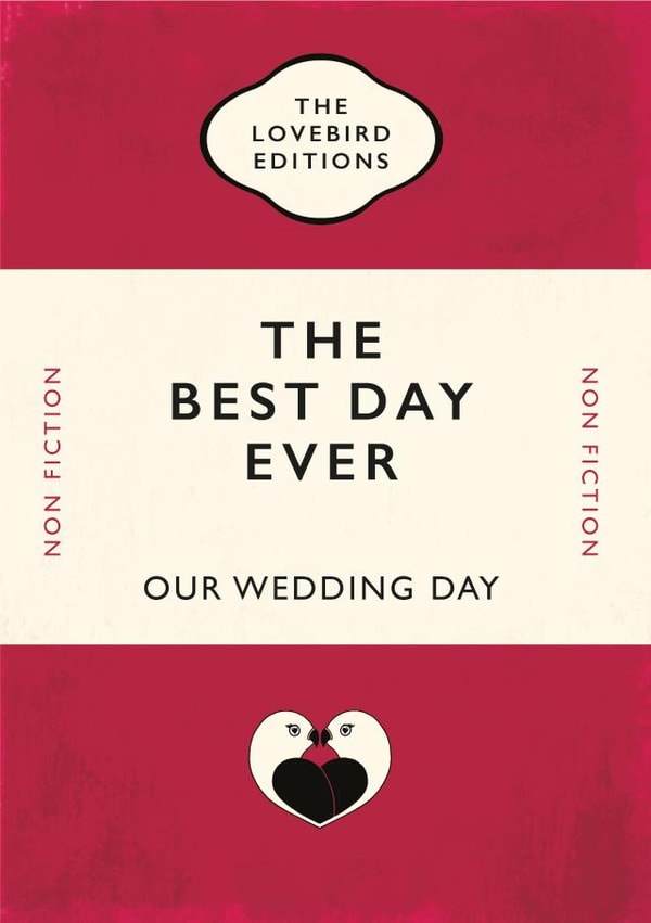 Best day ever Wedding day card created by Yay Days