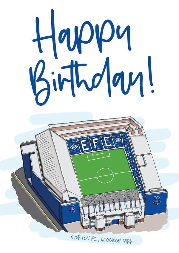 everton fc the blues Birthday Card 21245 created by Moo & Snip