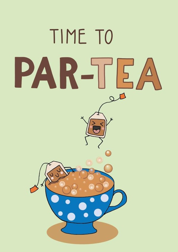 Time to Par-tea Birthday Card created by fizzi jayne