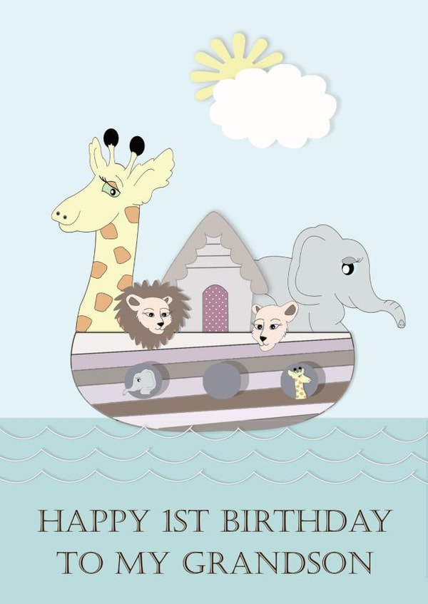 Happy 1st Birthday to my Grandson created by Tigerlily Makes