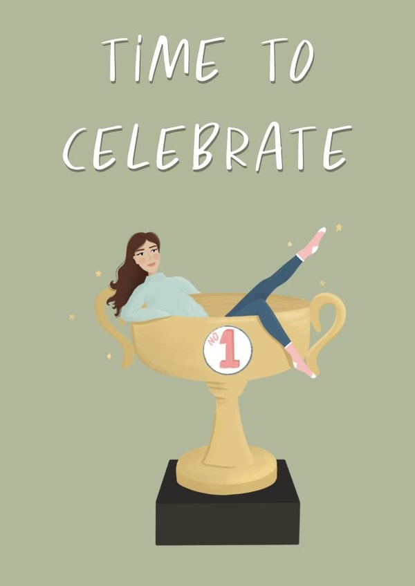 Time to celebrate Congratulations card created by Scribbled in Pink