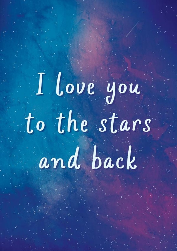 I love you to the stars and back - Heartfelt Anniversary Card created by This is Awesome