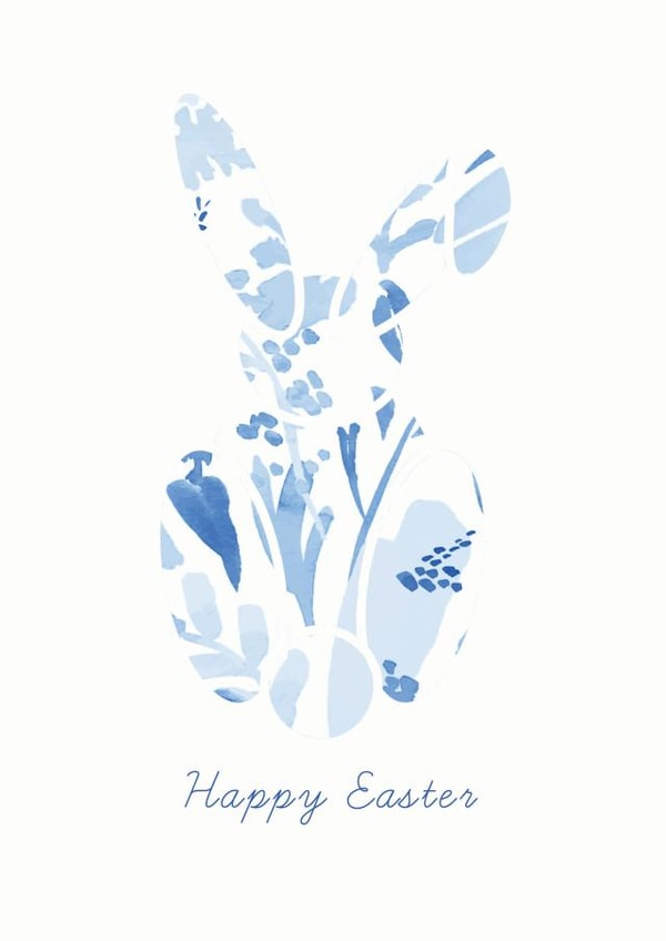 Floral Bunny Easter Card created by Freya Muir-Johns