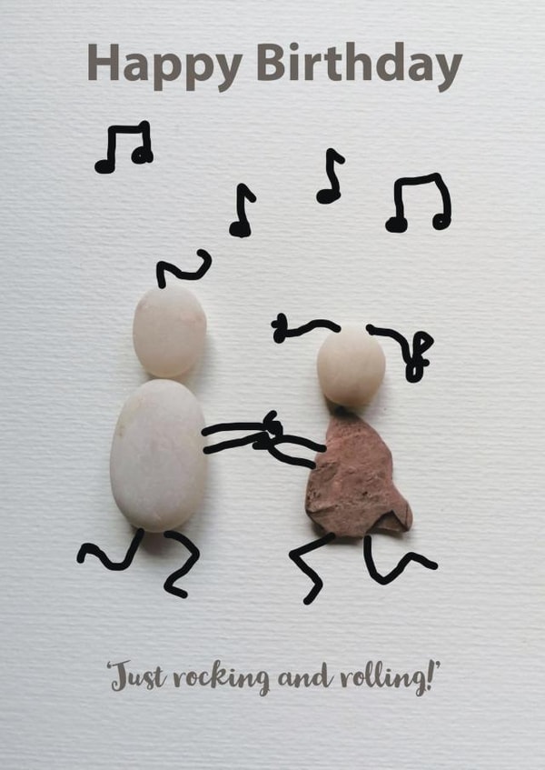 Happy Birthday Rock and Roll created by Hazel Jenner