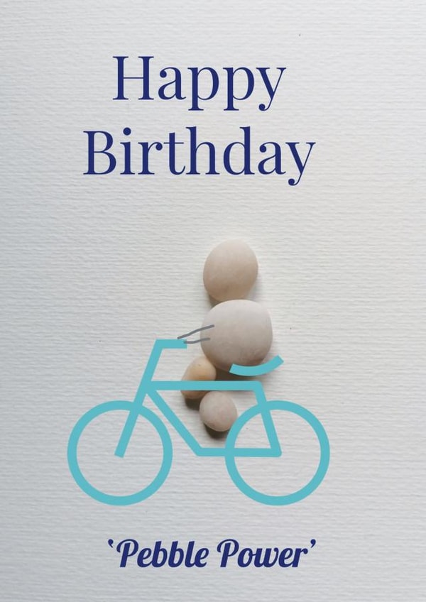 Happy Birthday Pebble Power created by Hazel Jenner
