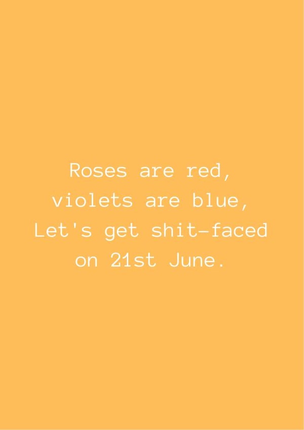 21st June Let's Drink! created by Hannah Green