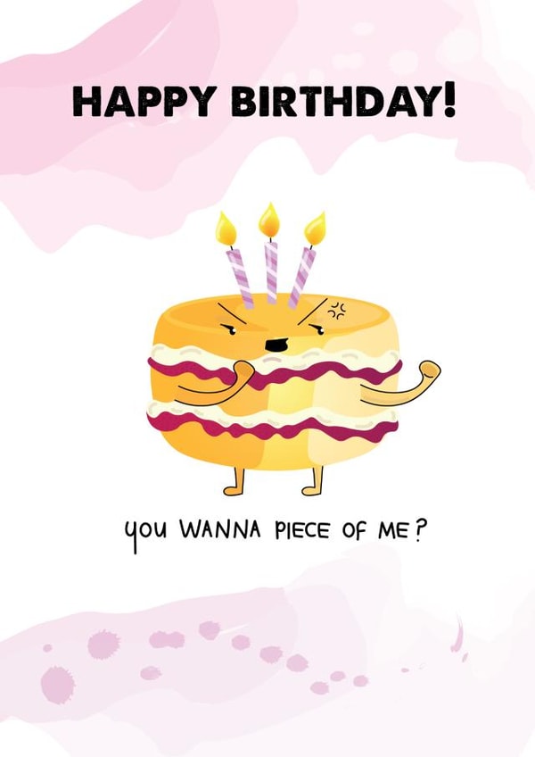 You wanna piece of delicious birthday cake? created by Honey Mushroom Club