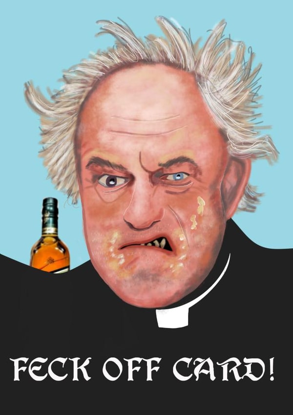 Father Jack Birthday card created by Bushy Designs