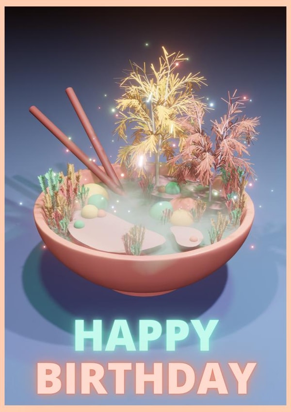 Unicorn icecream cone birthday card created by Trickyy