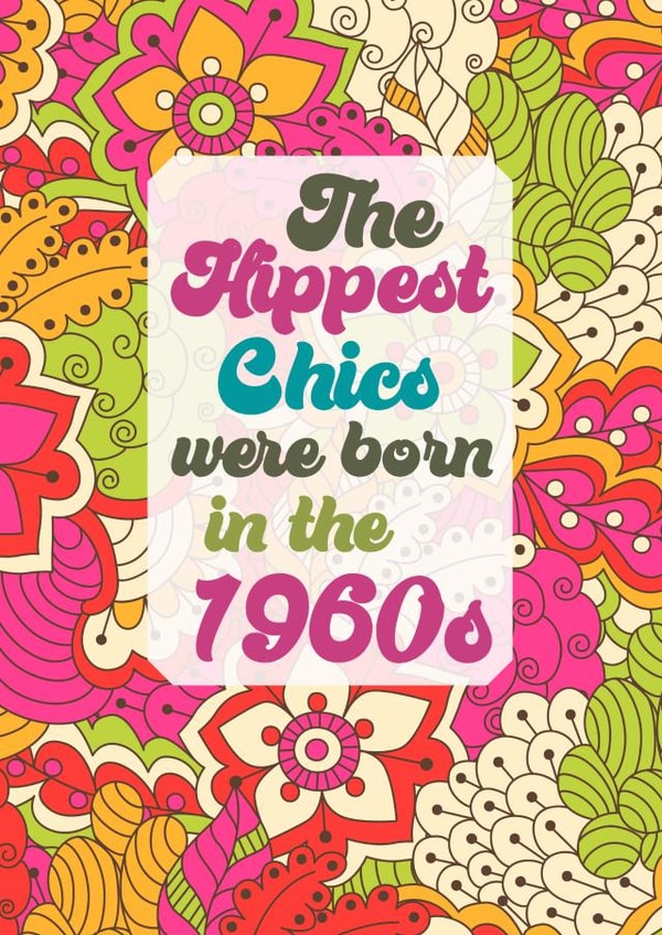Born in the 60s Retro Birthday Card for Women created by Occasional Occasions