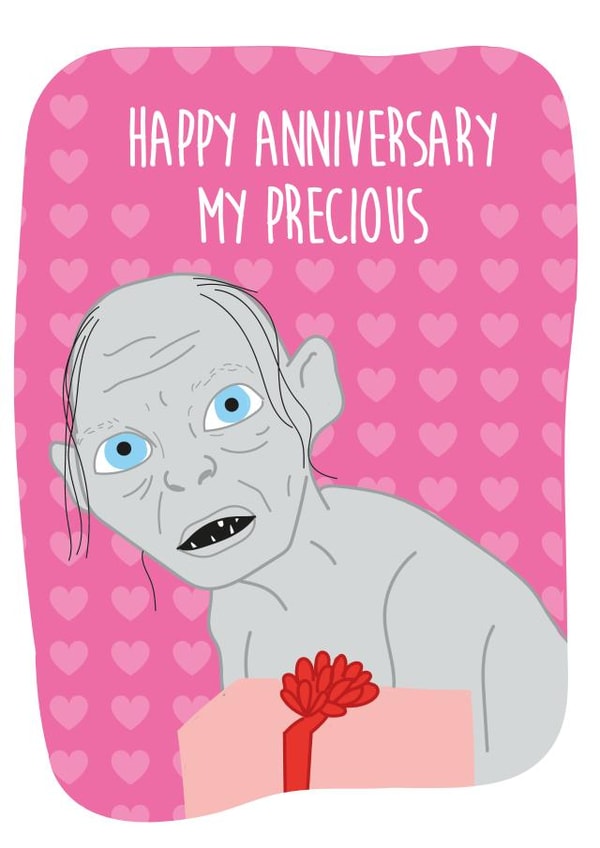 Gollum Anniversary created by I Made A Card