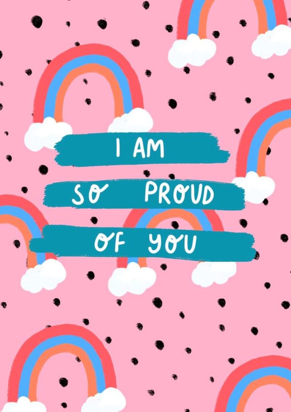 Rainbow Proud of You Card created by Ginger Peach Design