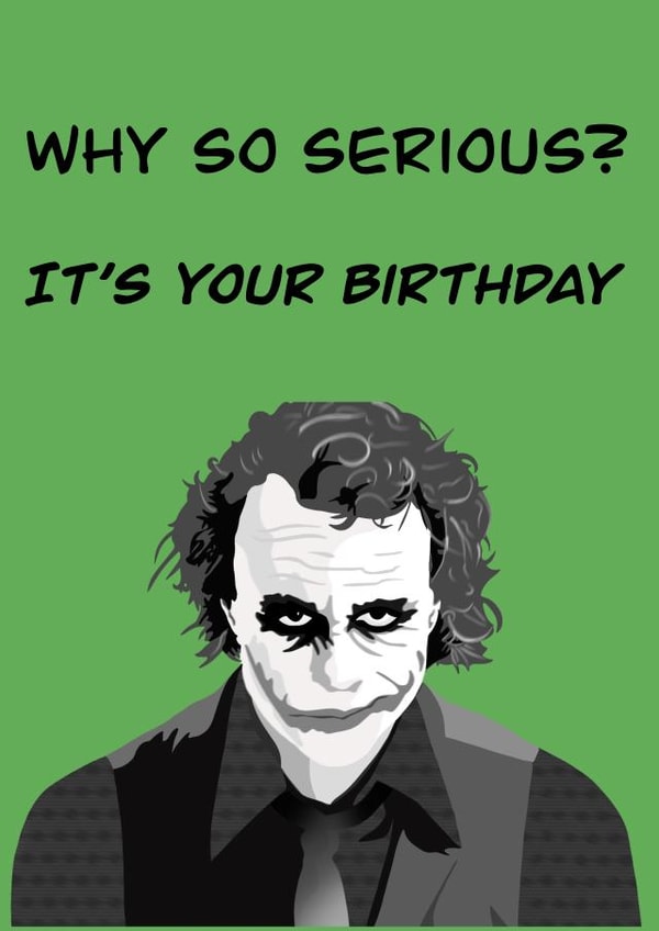 Joker Birthday Card created by Just A Girl