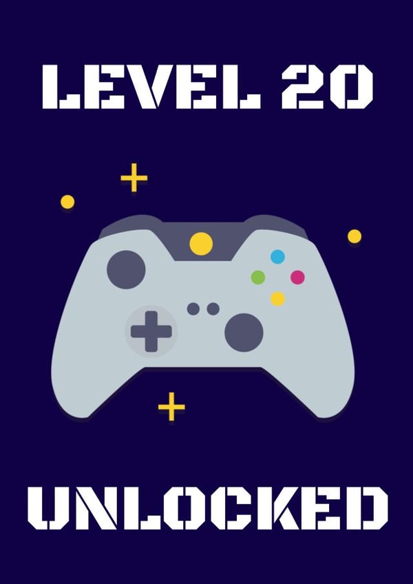 20th Birthday Card for A Game Loving 20 Year Old created by Evezee