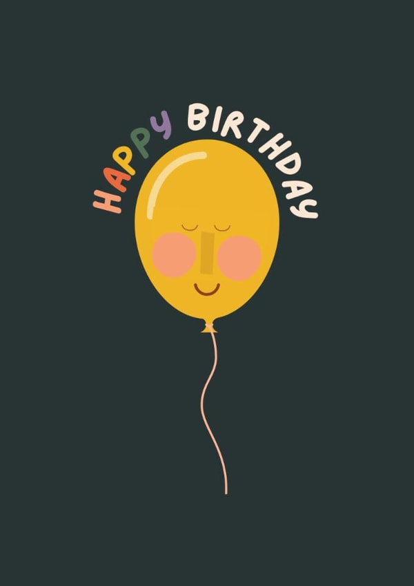 Happy Birthday Balloon - Birthday card - Birthday celebrations - Birthday party created by Powerinmykindness
