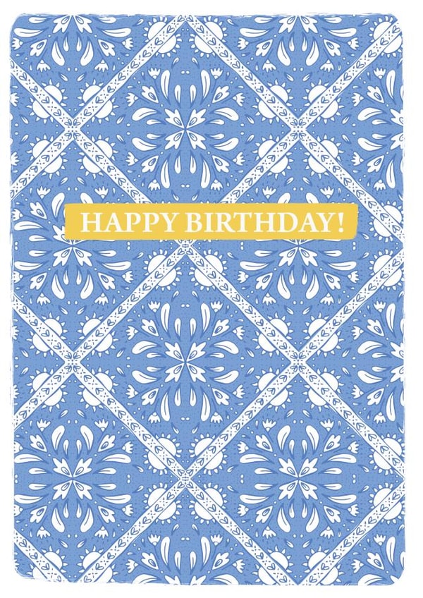 Happy Birthday tiles created by Emily Hunter