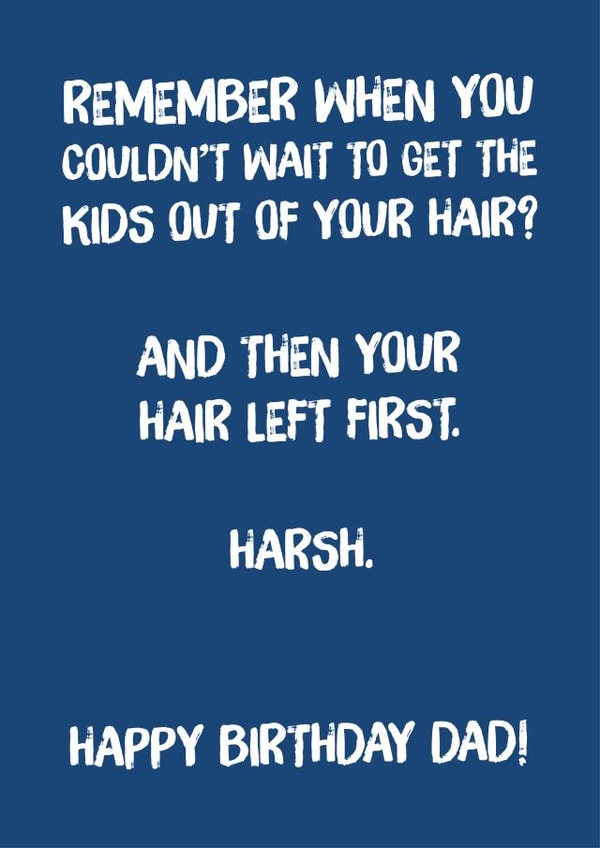 Happy Bald Day Dad created by Codfish Design