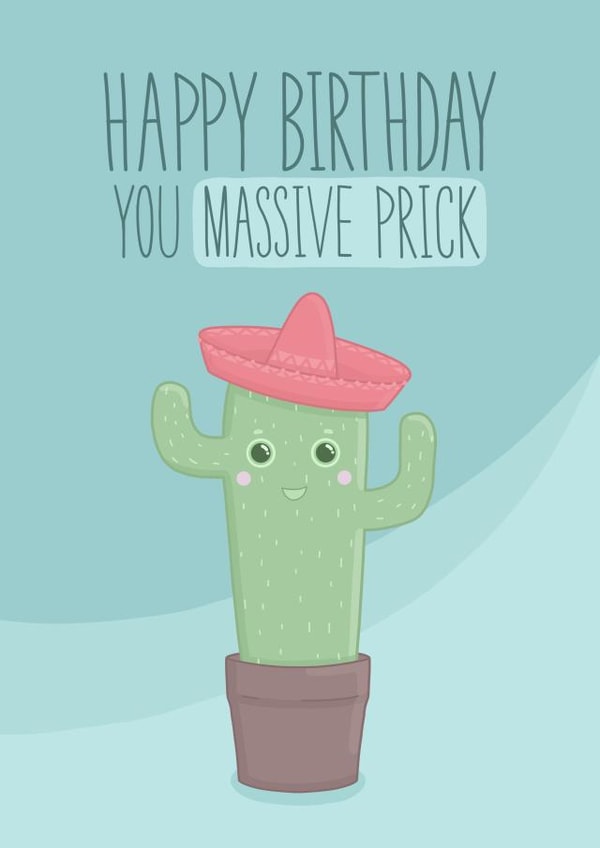 Prick birthday card created by Stripy Fish Designs