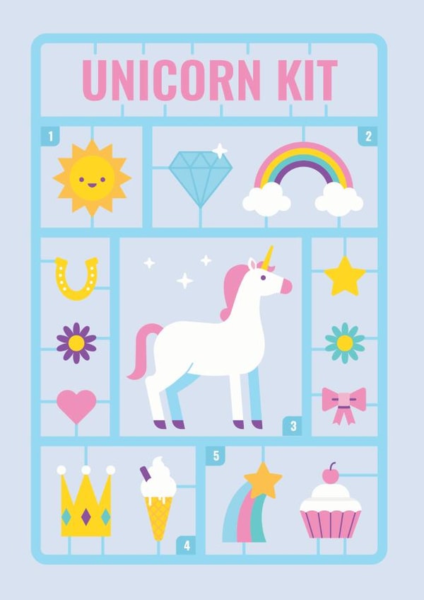 Unicorn Kit card created by Moog Designs