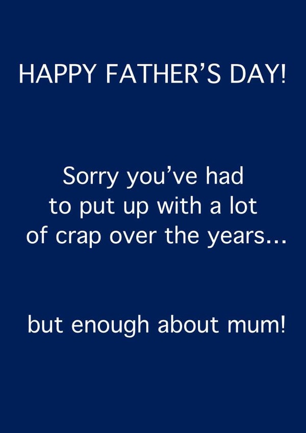 Cheeky Happy Fathers Day Card created by Fee Fee