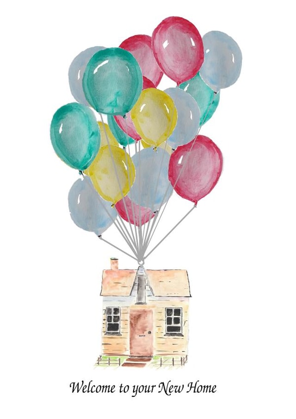 Welcome to your new home. Moving home. created by Jacqueline Woolnough